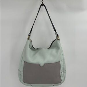 orYANY Stylish Two-Tone Mint and Gray Hobo Shoulder Bag with Crossbody Strap